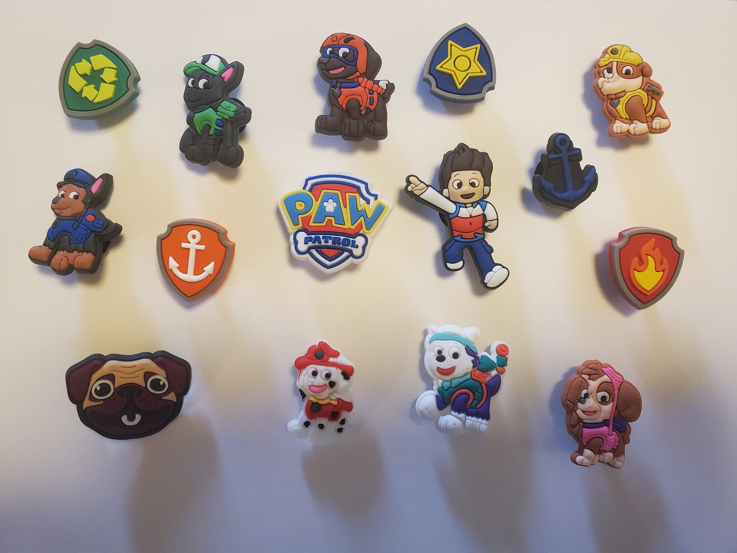 Paw Patrol Shoe Charm for Crocs 15 pieces