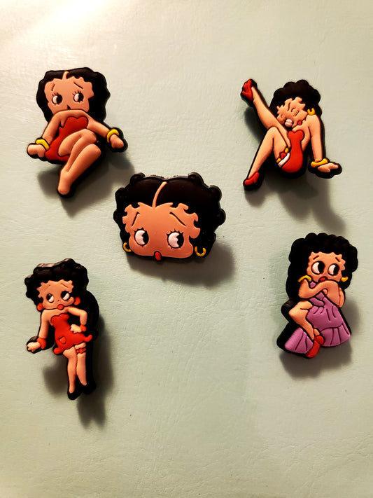 Betty 5 pc Shoe Charm for Crocs Collection