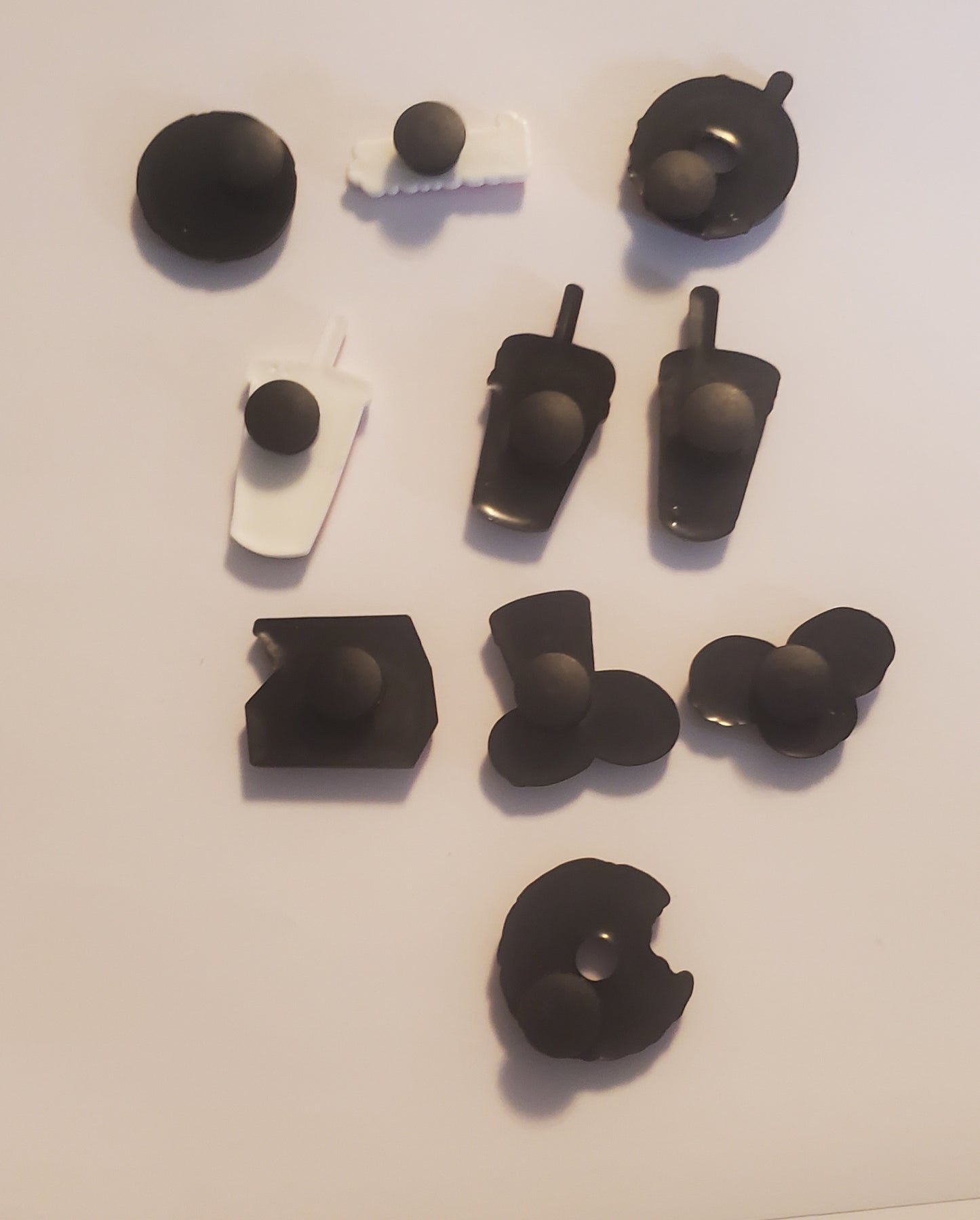 Coffee Donuts 10 pc Shoe Charms for Crocs