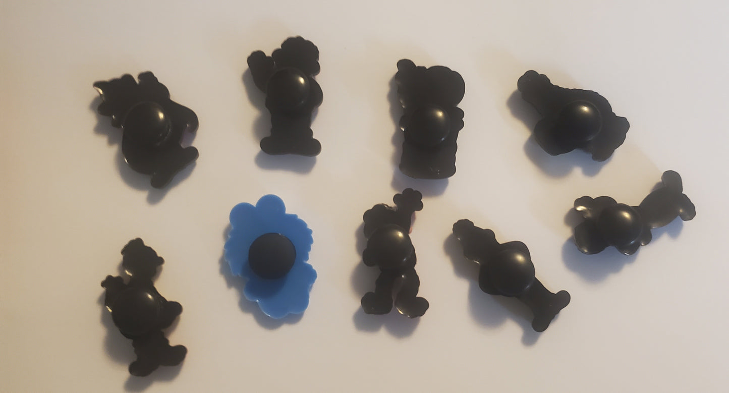 9 pc Cartoon Collection Shoe Charms for Crocs