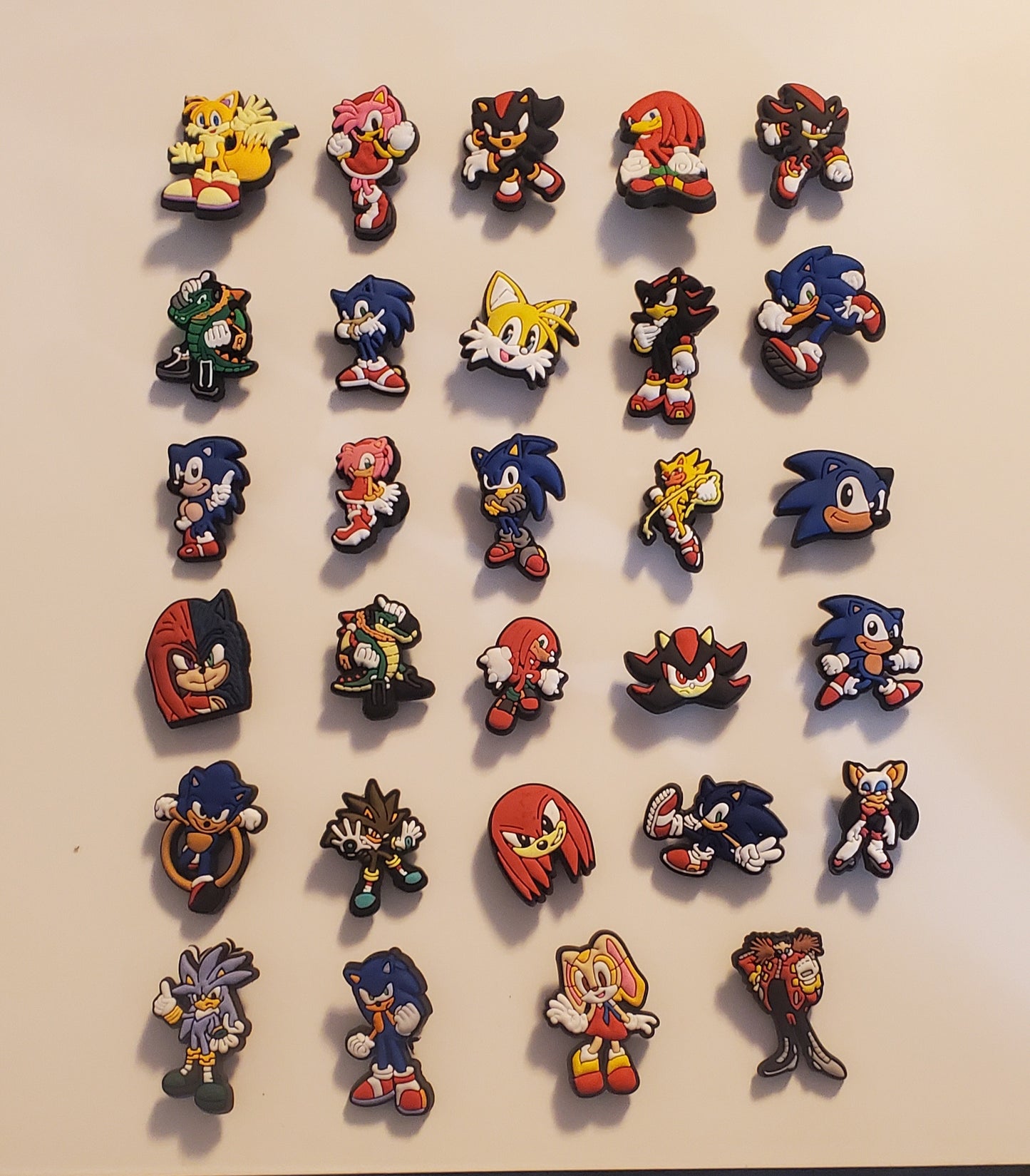 SONIC Mega 29 pc Shoe Charms for Crocs Collection