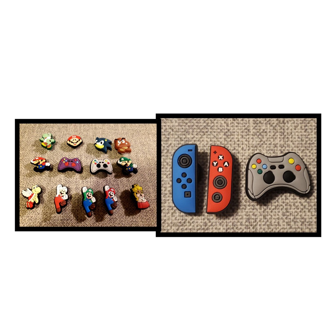 Gamers Set Shoe Charm Collectiom