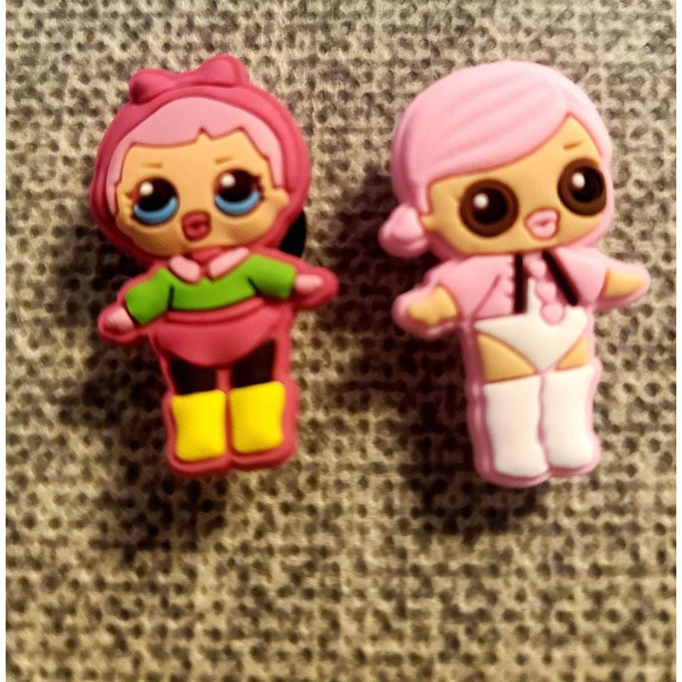 DOLL Surprise 10 piece Shoe CHARMS for CROCS