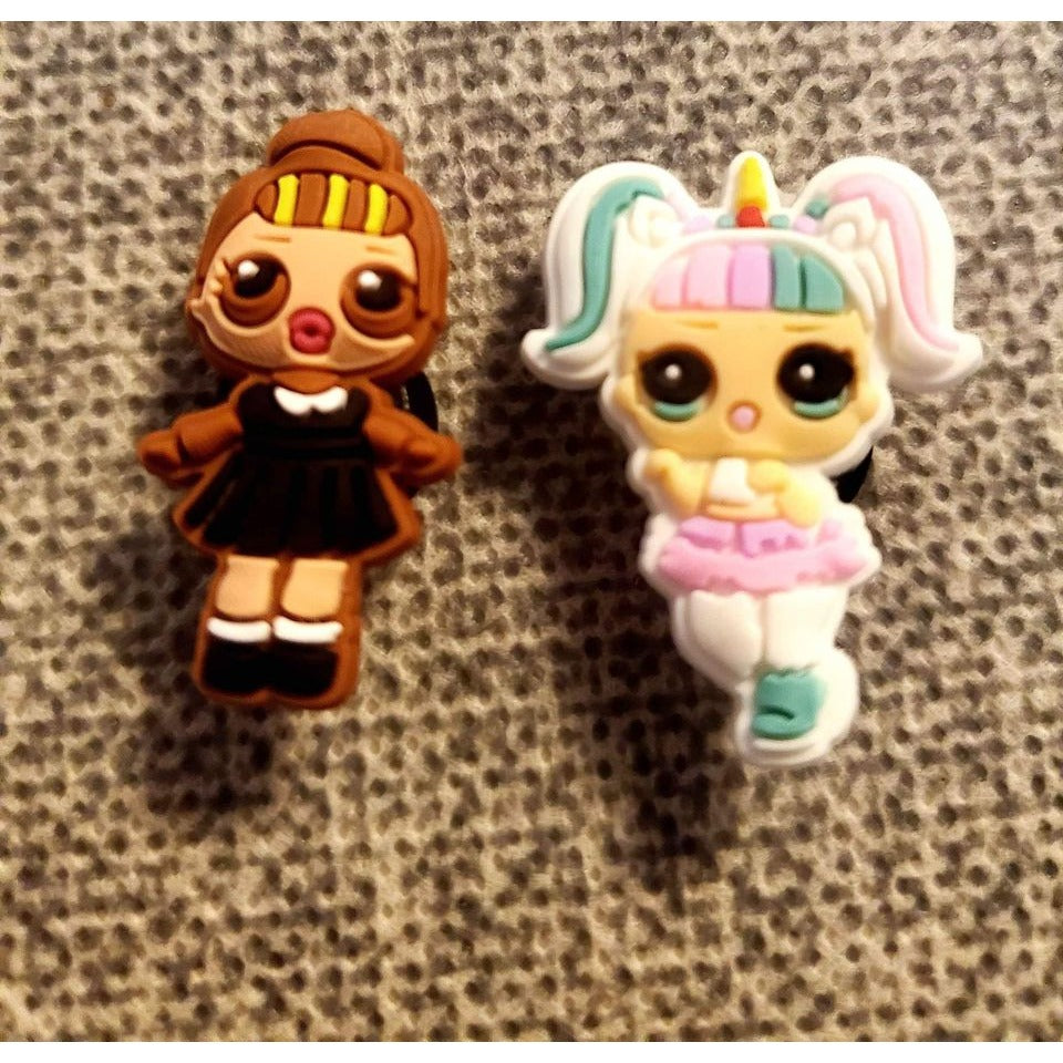 DOLL Surprise 10 piece Shoe CHARMS for CROCS