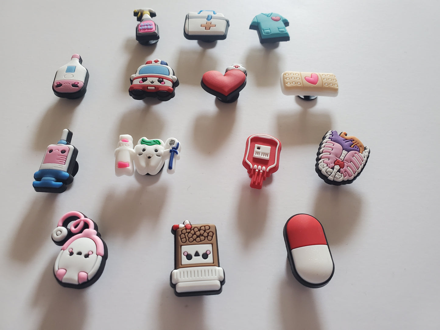 Nursing Medical Themed Shoe Charms for Crocs 14 pieces