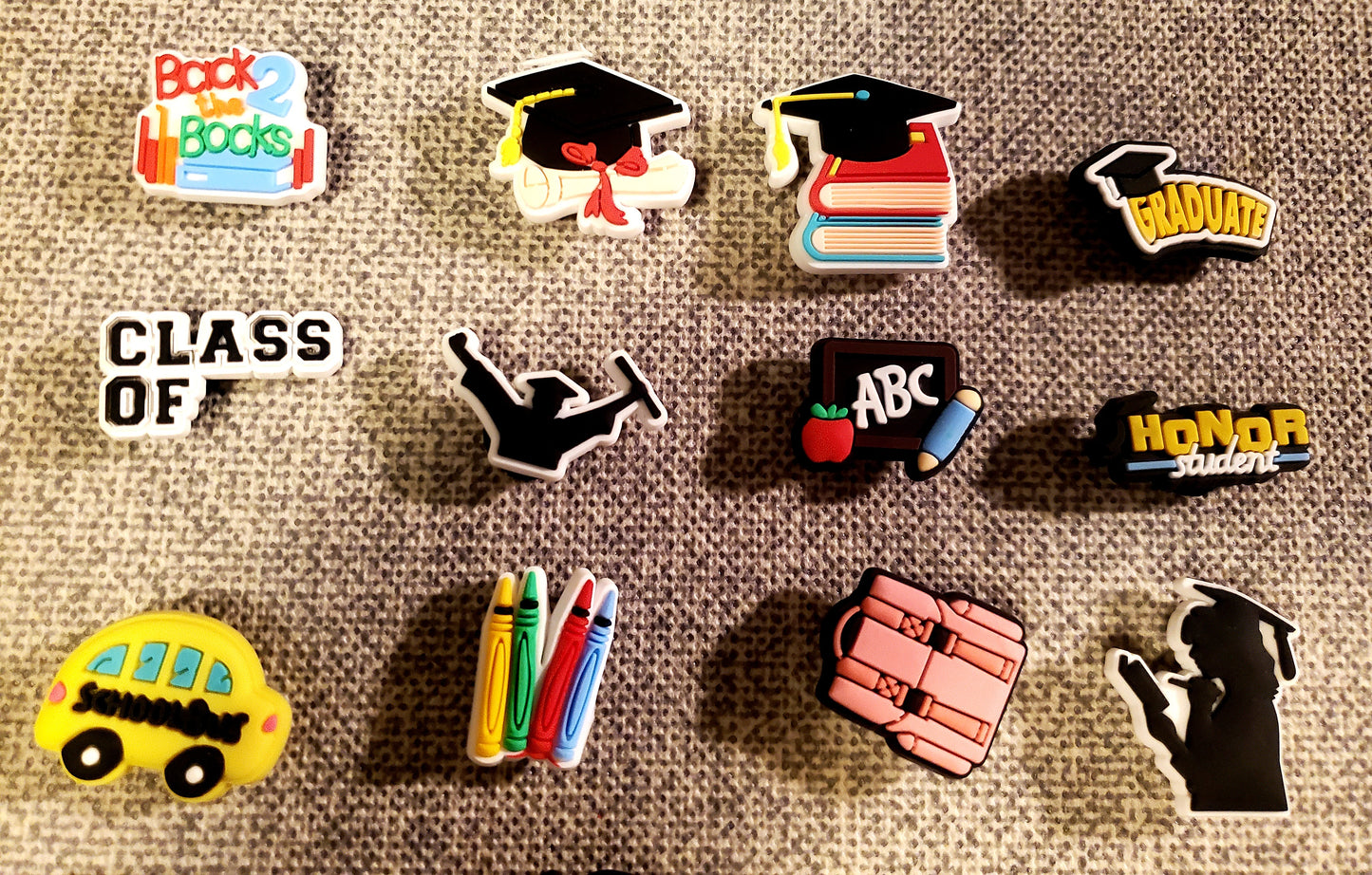 School Teacher Graduation 18 pc Shoe Charms for Crocs