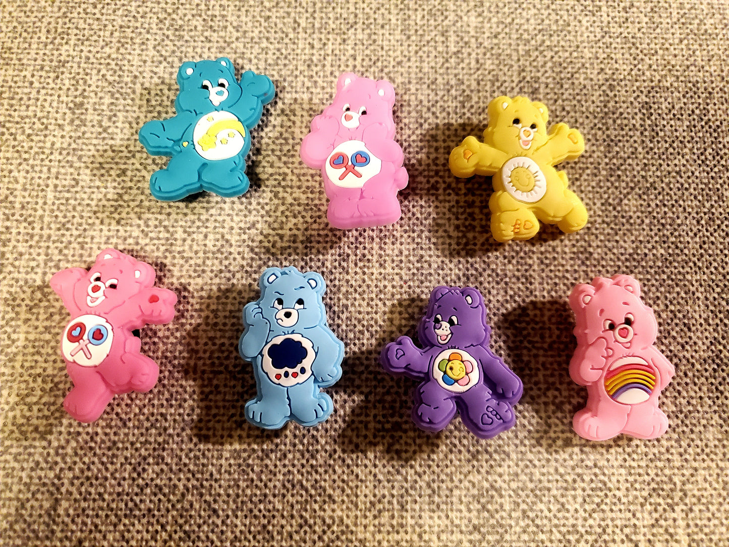 CARE BEARS 7 pc Shoe Charms for Crocs