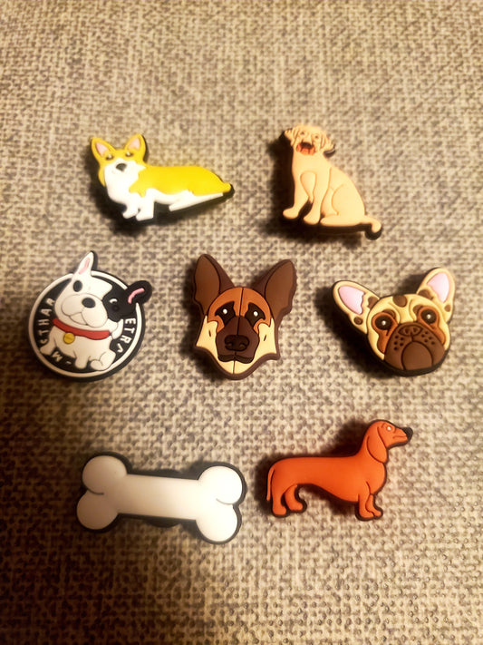 All Kinds of DOGS Shoe Charms for Crocs