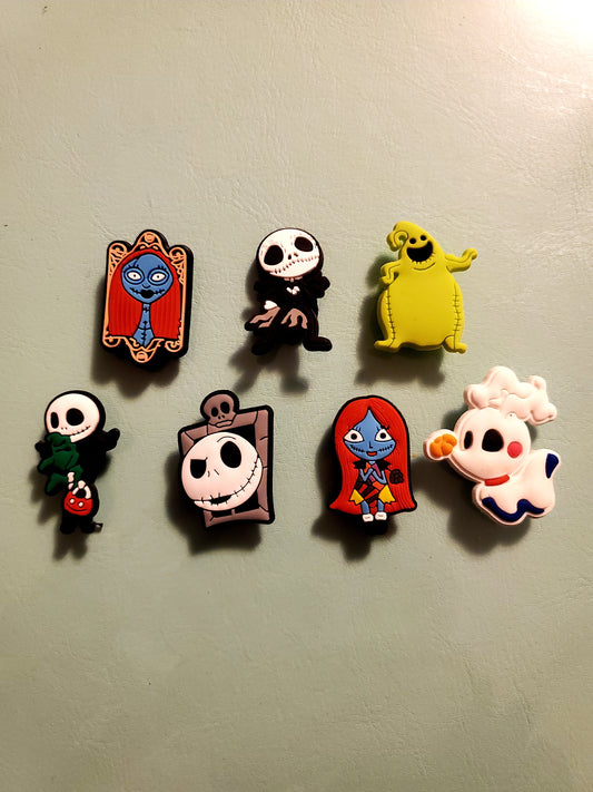 The Nightmare before Christmas 4 piece Shoe CHARMS for CROCS Collection