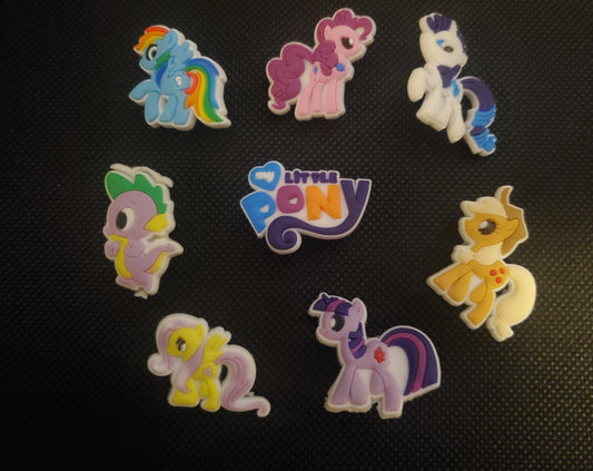 8 pc Pony Shoe Charms for Crocs