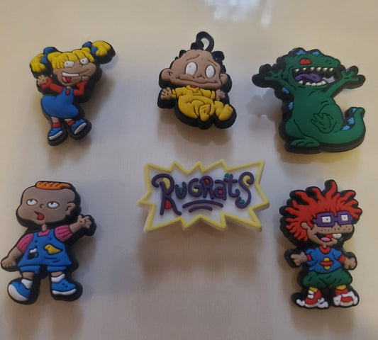 Rugrats 6 pc Shoe Charms for Crocs