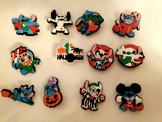 HALLOWEEN STITCH 12 pc Shoe Charms for Crocs