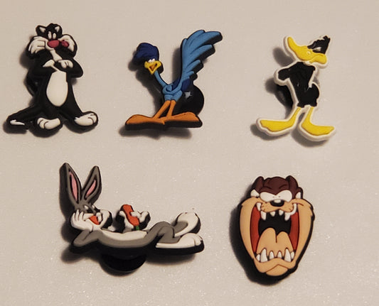 BUGS BUNNY 5 PC Shoe Charms for Crocs Collection