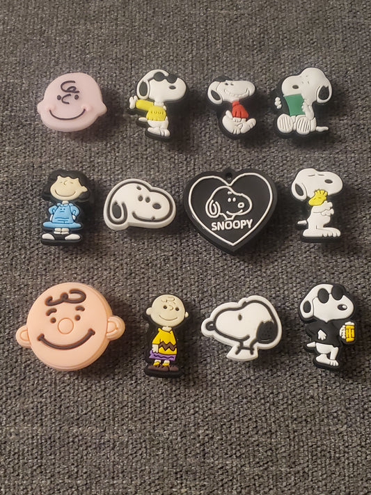 Snoopy 12 pc Shoe Charms for Crocs