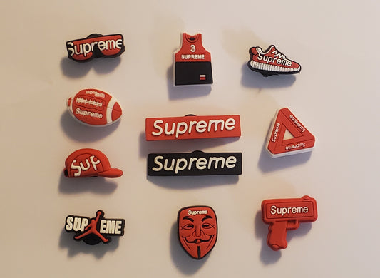 Supreme Shoe Charms for Crocs