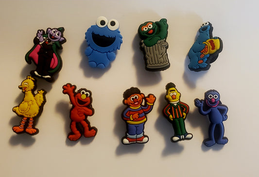 9 pc Cartoon Collection Shoe Charms for Crocs