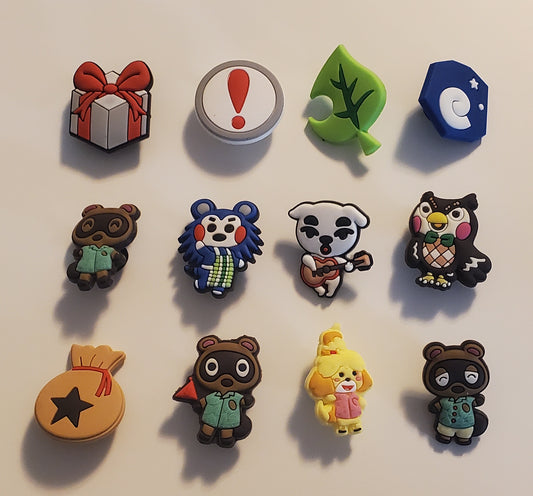 Animal Crossing 12 pc Shoe Charms for Crocs