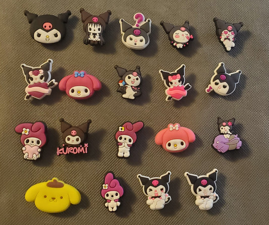 Kuromi 19 pc Shoe Charms for Crocs