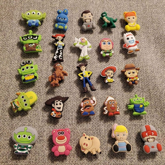 Huge TOY 25 piece Shoe CHARMS for CROCS Collection